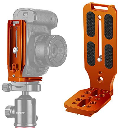 NEEWER Support en Forme de L Plaque QR Verticale Support Universel pour caméra Reflex numérique avec Base Arca à vis 1/4 Compatible avec DJI Ronin Zhiyun Weebill Nikon Canon Sony Panasonic caméra