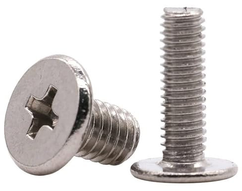 Viti M1.4 * 2/3/5 Acciaio Inossidabile Acciaio Inox Acciaio Sottile Vite a Testa a Testa for Macchina (Color : 1000PCS, Dimensione : M1.4x5 D3x0.5)