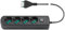 Vimar 0R00641.CC Presa multipla con interruttore e cavo da 1,5 m, 4 uscite SICURY universale standard italiano, spina 16 A standard italiano, nero