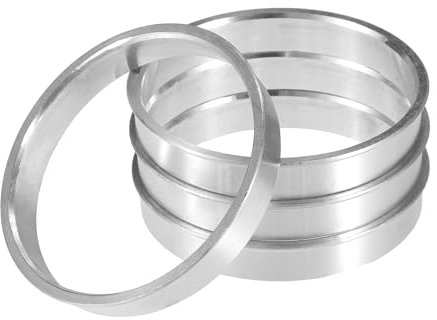 QUARKZMAN 4 Piezas Anillos Centradores De Buje de Aleación de Aluminio de 60.1 mm de Diámetro Exterior a 57.1 mm de Diámetro Interior para Automóviles