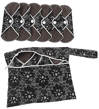 FRCOLOR 3 Juegos De Compresas Reutilizables Para Mujer Compresas Menstruales Lavables Compresas Reutilizables Para Mujer Talla Mediana 6 Unidades X 3