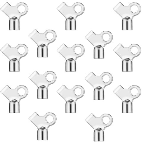 15pcs Radiator Bleeding Air Valve Keys, Radiator Bleed Keys Brass Radiator Keys for Bleeding Old Home Radiator Gas Valve Key for Efficient Air Vent Release
