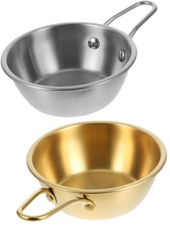 TIDTALEO 2pezzi Ciotole Inossidabile Con Per Per Salse Kimchi e Insalate Capacità Design Per e