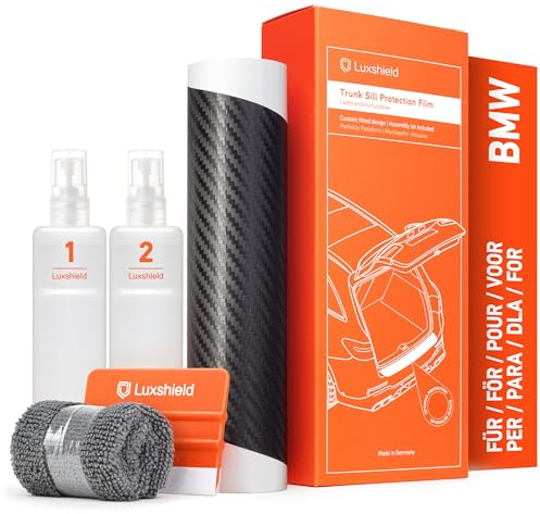 Luxshield stötfångar skyddsfilm för BMW 1-serie 2 (II) F20/F21 Facelift I 2015-2019 - Stötfångarskydd, bil, lasttröskel, repskydd, lackskyddsfilm - svart kolfiberlook