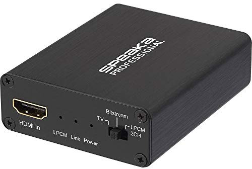 Speaka Professional Audio Extraktor SP-AE-H/TC-04v2 [HDMI - HDMI, Toslink, Klinke, Cinch] 3840 x 2160 Pixel