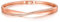 Philip Jones Rose Gold Plated Arc Bangle Created with Zircondia® Crystals (7 Inch)