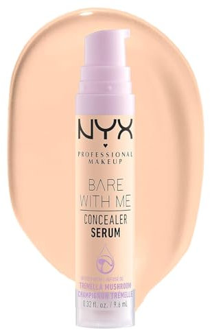 NYX Professional Makeup Abdeckendes Serum mit natürlichem Finish und mittlerer Deckkraft, Bare With Me Concealer Serum, Fair, 9,6 ml