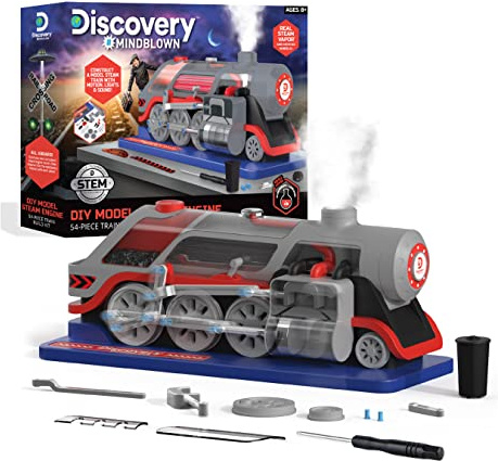 Discovery #Mindblown 1423005920 - DIY Model Steam Engine - Steam Locomotive to Build Yourself - for Children from 8 Years