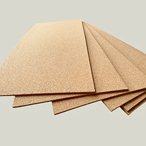 Futurazeta - Sughero Isolante Termico Acustico in Pannelli a grana fine Supercompresso di alta qualità - Misura 100x50 cm - Spessore 5 mm (20)