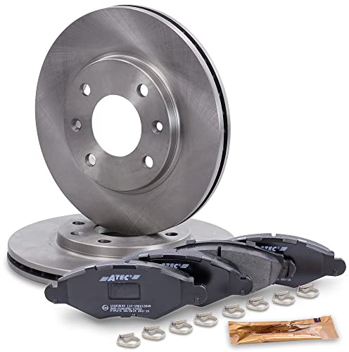 ATEC Germania Set freni asse anteriore incl. dischi freno Ø 247 mm ventilati + pastiglie freno anteriori Compatibile con PEUGEOT 206