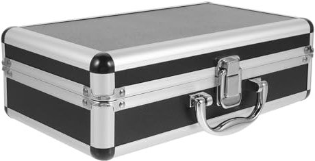 SAFIGLE Mikrofonbox Mikrofonkoffer Mikrofon Koffer Kabelloser Mikrofonhalter Kabelloses Mikrofongehäuse Box Für Handmikrofone Mikrofonbehälter Schmuck Container Aluminiumlegierung