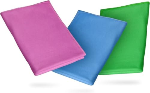 Silva Hochwertige Mikrofasertücher 3er Set - Reinigungstücher - Streifenfreie Fenster - Und Spiegelputztücher - Putztücher Für Kithen - Fusselfrei Für Haushalt Und Auto - Verdicktes Zauberputztuch