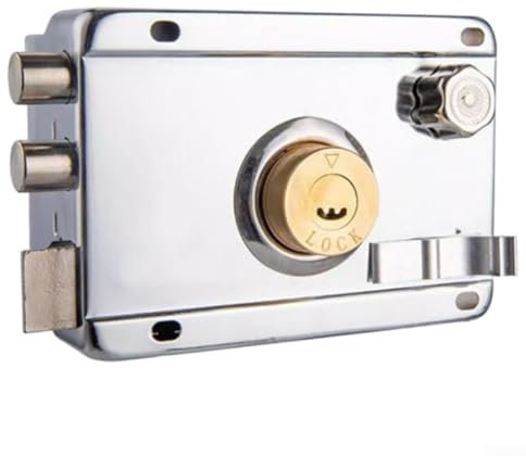 Oniissy Serratura per porta esterna, antifurto, serratura di sicurezza per la casa, in acciaio laminato a freddo, resistente alla polvere, serratura per porta in acciaio laminato a freddo, chiusura a
