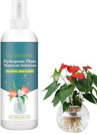 Nutriments liquides pour hydroponiques - Engrais pour nutriments hydroponiques 3.38fl.oz | Solution nutritive végétale | Nutriments et additifs | Favorise la croissance des pour les pl