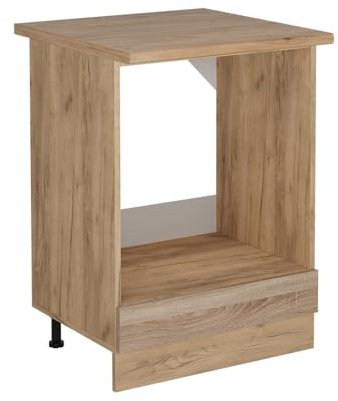 Vicco Herdumbauschrank R-Line, Herdschrank, Sonoma, 60 cm, AP Eiche