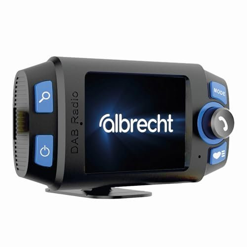 Albrecht DR 55 DAB+ Digitalradio Auto Adapter – Bluetooth Freisprecheinrichtung, Musikstreaming & FM-Transmitter – Inkl. aktiver DAB+ Antenne & Farbdisplay, schwarz, 27155