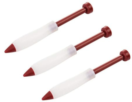 MUELODSIC Penna per Scrivere Cibo in Silicone 3 Pezzi Strumento per Decorare Torte e Dolci Cioccolato Utensile per Pasticceria Fai da Te Adatto per Decorazioni Creative e Dolci Fatti in