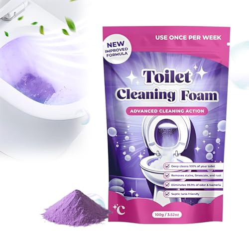 Strong Toilet Cleaner, 2026 New toilet cleaner, Foaming Powder Toilet Bowl Cleaner Removes Stains in 20 Minutes, Powerfully Removes Limescale & Urine Scale, Action for Sparkling Clean Toilets (1PCS)
