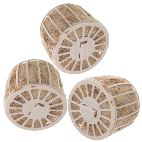 FELTECHELECTR Materiale per Nido di Uccelli in Juta Beige 3 Pezzi Texture Morbida e Calore Migliorato per Letti da Giardino Adatto a Canarini e Pappagalli