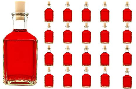 20 x 250ml Glasflaschen Mystic-SPI inklusiver Korken kleine Flaschen (20 Stück)