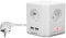 goobay 41268 Steckdosenwürfel mit USB / 4-Fach Steckdosencube mit Schalter und 2X USB A (1,05 A) Buchsen/Stromverteiler Würfel mit 1,5 Meter Stromkabel, Weiß