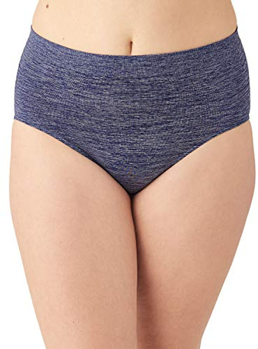 Wacoal Women's B Smooth Brief Panty, Patriot Blue Heather, XXL