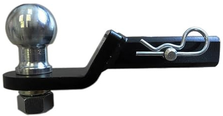 AHAKA Attelage de remorque 32 x 32 mm Adaptateur USA Quad ATV Tondeuse à gazon (+25 mm)