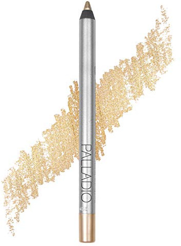 Palladio Precision Eyeliner, Silicone Based, Rich Pigment, Gentle Application, Dramatic Smoky Effect to Soft Everyday Wear, Sensitive Eyelids, Sets Itself, Can be Sharpened, Champagne