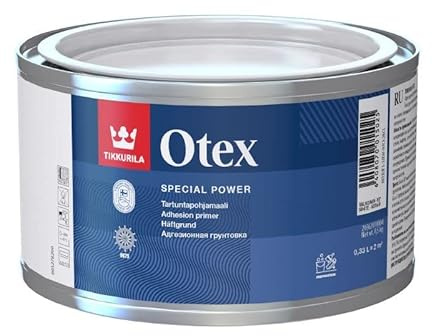 TIKKURILA Otex - Quick Drying & Durable Full Matt Adhesion Primer (Solvent-Based) - 0.25 Litres