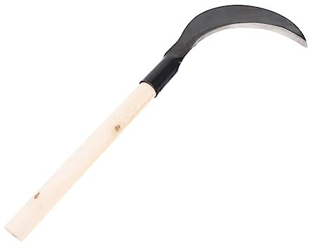 Happyyami Hierba de jardineria cortacésped Lawn Mower Grass Trimmer roçadeira Herramienta de deshierbe Hierba de Acero manganeso Cuchillo de jardinería guadaña de Mano