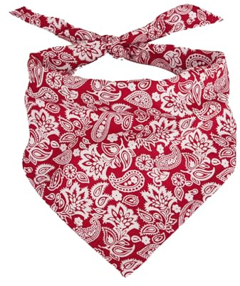 Bandana para perro, 1 pañuelo triangular de algodón para mascotas, pañuelo para perros, pañuelo ajustable para perros pequeños y medianos, suministros de fiesta, 63 x 43 x 43 cm