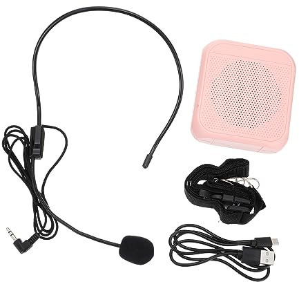 OSOLADY Wireless Voice Amplifier Portable Sound System for Teachers and Presenters Rose Gold Wireless Connection Multifunctional Portable Voice Amplifier Equipment