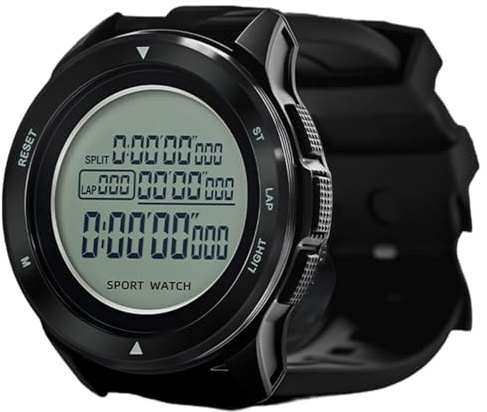 Cronometro multifunzionale con display luminoso, timer da polso regolabile per nuoto sportivo e corsa
