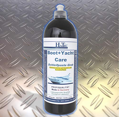 HaTec Bootschleifpaste, Boot+Yacht Care Schleifpaste Grob 1,2 kg, Bootpolitur, Bootpflege, Bootversiegelung, Schleifpaste, Schleifpaste Grob, Schleifpolitur, Politur, Yachtpolitur, Yachtversiegelung