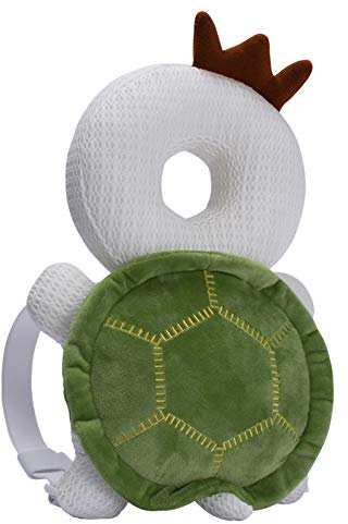 Bebamour Baby Sit Me Up Baby Sitz Kleinkind Walking Kopfschutz Sicherheit Pads, einstellbare Säugling Kissen Rucksack für Baby Walkers,Turtle