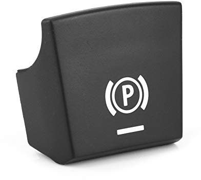 Autohandbremse-Parkschalterknopf, 61312822518 Autohandbrems-Parkbremsschalterknopf-Aufkleberabdeckung, Elektronischer Bremsknopf Handbremse Parkschalter für die Serie 09-14 5/6
