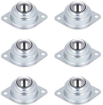 Sfera Portante Universale,Tianher 6 Pezzi Unità di Trasferimento a Sfera Ruote Cuscinetto Rullo Trasporto per Cuscinetti Sfere Macchine per Colata Continua Sistemi Potere Elaborazione Imballaggio