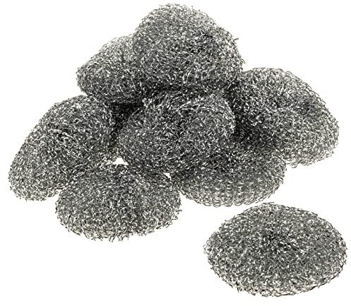 SIDCO Topfreiniger 12 x Scheuerspirale Topfkratzer Stahlschwamm Topf Pfannen Schwamm Grillrost