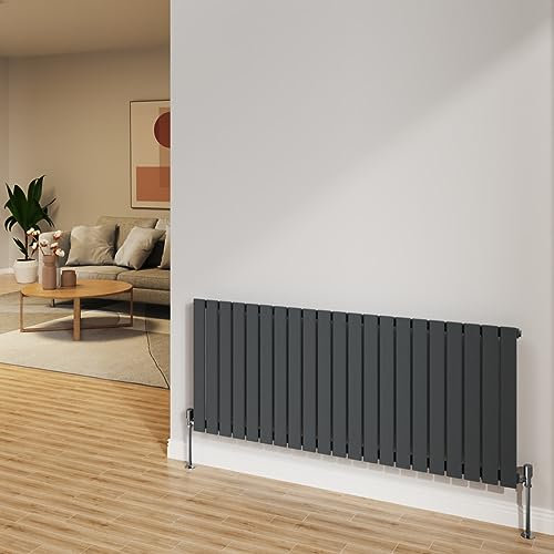 NRG Radiateur horizontal à panneau plat Anthracite 600 x 1428 mm