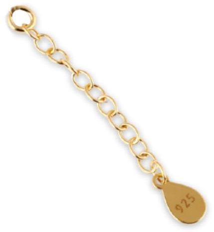 DIY925 My-Bead Verlängerungskette 4cm 925 Sterling Silber vergoldet Halsketten Colliers Armbänder DIY Juweliers- Qualität