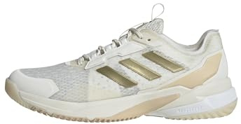 Adidas Women's Crazyflight 6, Off White/Gold Metallic/Crystal Sand, 8