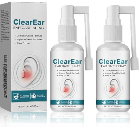 2 Pcs Hearing Aid Spray Tinnitus Spray Hearing Restoration Spray Tinnitus GeräT Tinniplug Tinitus Tinnitus OhrstöPsel Tinnitus KopfhöRer Quartel Ohrenspray Tinnitus Infrarot Tinnitus Stop Tinniplug