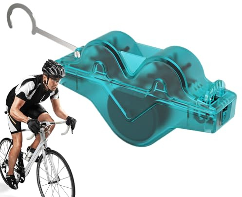 Pulitore per catena della bicicletta, per la pulizia della catena della mountain bike, efficiente strumento di pulizia della catena della bicicletta, con spazzole per una facile manutenzione, ideale