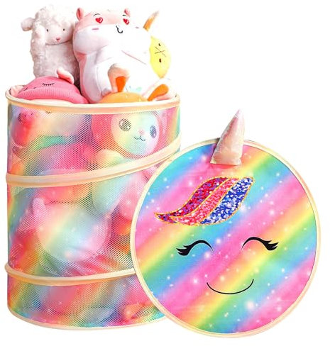 HONTIUS Organizador Peluches de Color, Baúl Juguetes Infantil Zoo con Etiqueta de Nombre Elástica de Bricolaje, Baul para Juguetes Almacenaje para Osito Habitación de Niños, Sala de Juegos