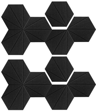 Laikoutd Pannelli in Schiuma Isolante da 12 Pacchi Pannelli in Poliestere Pannelli A Parete per Parete per Parete Perfette per I Pannelli Schiuma Acustica Soggiorno