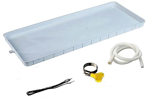 Vaschetta di scarico della condensa universale per condizionatore d'aria, vassoio antigoccia in plastica resistente per una raccolta efficiente dell'umidità, ideale per finestre e unità CA separate in