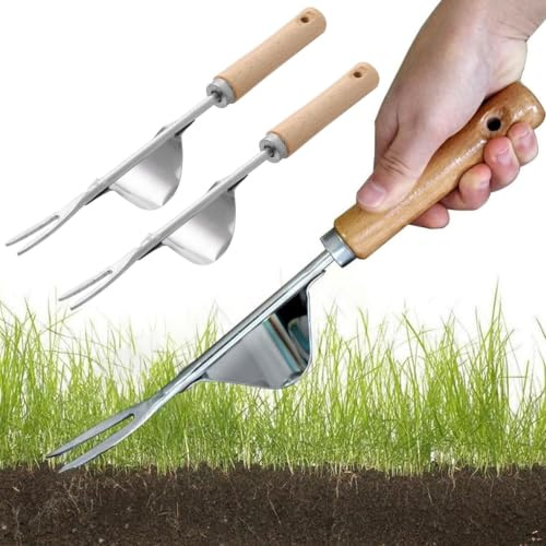 Diserbatrice Manuale,Attrezzi per Diserbo Manuale,Estirpatore Erbacce Giardino,Estrattore Manuale Acciaio,Erbacce Rimozione Attrezzo,Estrattore Radici,Strumento Manuale Giardino,per Scavare,Estirpare