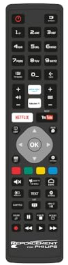 Jolly Line Replacement, Telecomando Universale TV per PHILIPS, Compatibile con televisore PHILIPS, nessuna Configurazione richiesta, JL1719