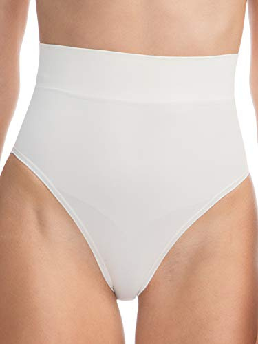 FarmaCell Bodyshaper 601B (Avorio, S/M) Slip Contenitivo Modellante con pancera Tessuto NILIT Breeze Leggero e rinfrescante