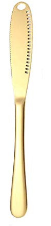 Coltello da cucina in acciaio inox 3 in 1 per spalmare il burro (oro)